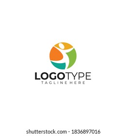 icono de logotipo de personas sanas aislado