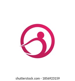 Healthy people logo sign illustration vector design