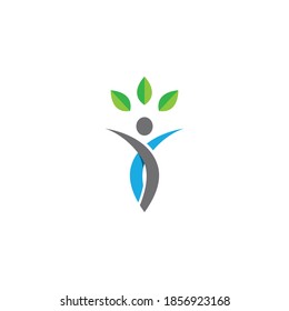 Healthy people logo sign illustration vector design