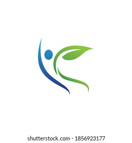 Healthy people logo sign illustration vector design