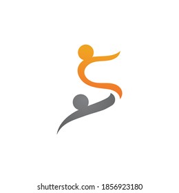 Healthy people logo sign illustration vector design