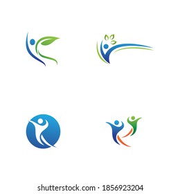 Healthy people logo sign illustration vector design