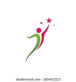 Healthy people logo sign illustration vector design