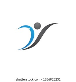 Healthy people logo sign illustration vector design