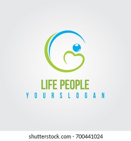 Healthy People  Vector Logo