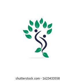 Healthy people vector logo design.