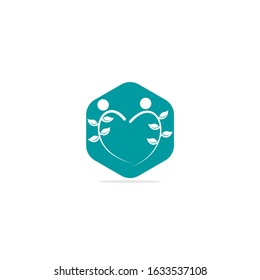 Healthy people vector logo design.