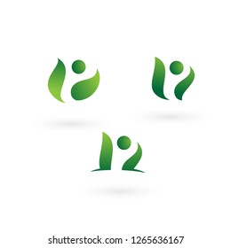 Healthy People Wellness Vector Graphic