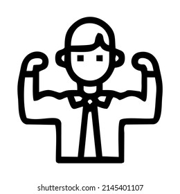 healthy person icon vector and likes sports