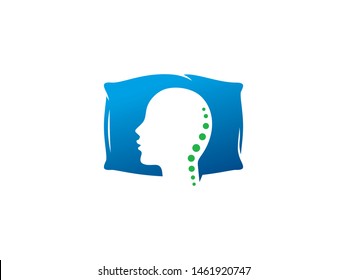 Healthy pillow logo symbol or icon template