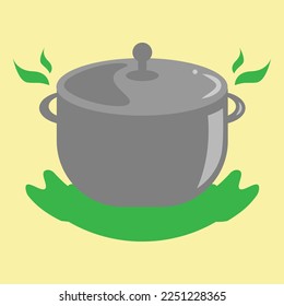 Healthy pot simple logo design