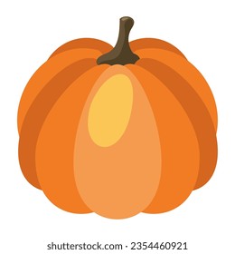 healthy pumpkin design over white