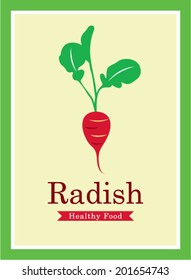 healthy radish poster
