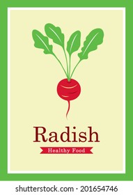 healthy radish poster