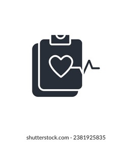 icono de informe saludable. vector.Curso editable.Signo de estilo lineal para uso de diseño web,logotipo.Ilustración de símbolo.