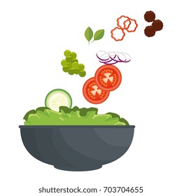 healthy salad icon