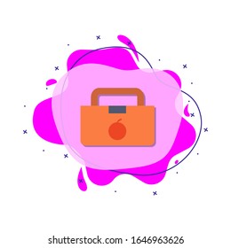 Healthy school lunch colored icon. Simple color vector of education icons for ui and ux, website or mobile application