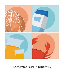 Healthy seafood concept