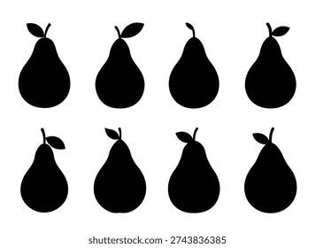 a healthy set of ripe pears including green yellow 