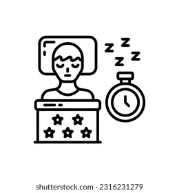 Healthy Sleep Schedule icon in vector. Illustration