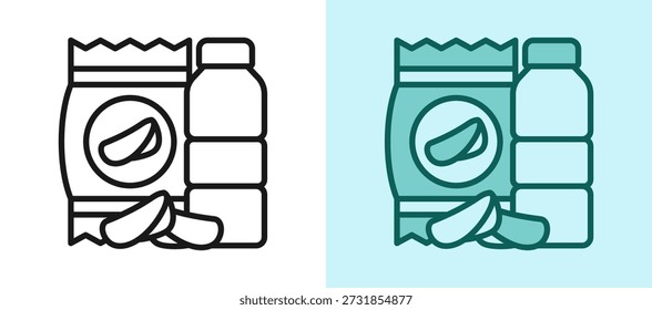 Gesunde Snacks Symbol weißgrün Vektorgrafik