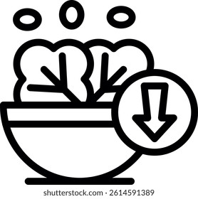 Healthy Snacks Line Vector Icon Design