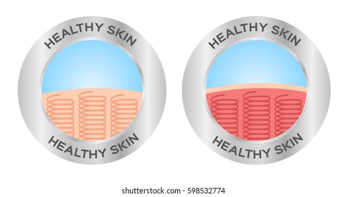 healthy and soft skin vector