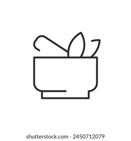 Healthy soup bowl icon. A simple and clean representation of a nutritious meal, ideal for menus, food apps, and health-conscious culinary themes. Vector illustration.