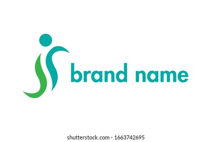 healthy spa or sport logo design