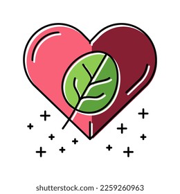 healthy spinach color icon vector. healthy spinach sign. isolated symbol illustration