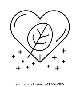 healthy spinach line icon vector. healthy spinach sign. isolated contour symbol black illustration