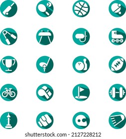Healthy sport activity, illustration, vector on a white background.