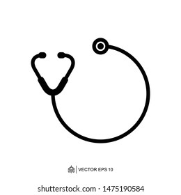 Healthy stethoscope and medical icons logo templates