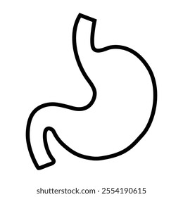 
Healthy stomach vector art illustration.