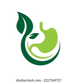 Healthy Stomach Vector Logo Design Template