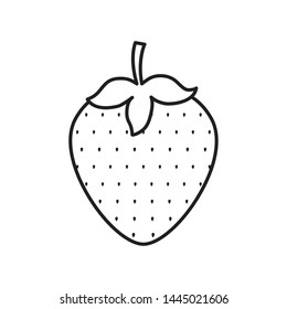 healthy strawberry fruit and slice