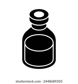Healthy syrup, vector of syrup bottle in modern style