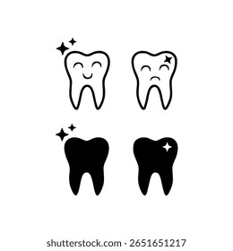 dentes saudáveis sobre fundo branco