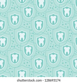 Healthy teeth seamless pattern background