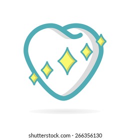 Healthy teeth vector logo design element