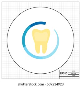 Healthy Tooth as Dental Care Concept Icon
