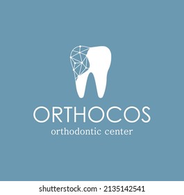 Healthy tooth with glowing effects, teeth whitening concept