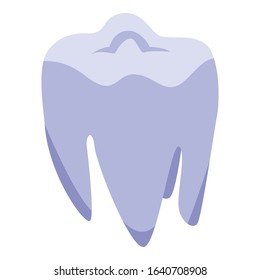 Healthy tooth icon. Isometric of healthy tooth vector icon for web design isolated on white background