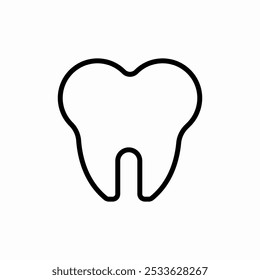 healthy tooth icon sign vector