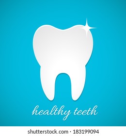 Healthy tooth icon vector