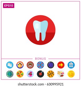 Healthy Tooth Vector Icon