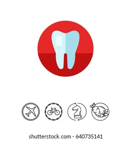 Healthy Tooth Vector Icon