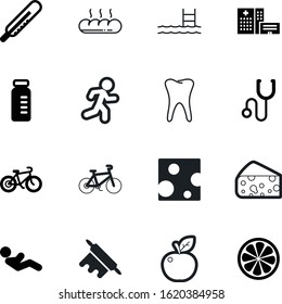healthy vector icon set such as: marathon, roller, enamel, sprint, gym, competition, abdominal, ampule, dentistry, sour, cold, hygiene, healthcare, juicy, running, vaccine, swimming, speed