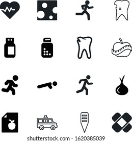 healthy vector icon set such as: breakfast, push, urgent, body, retro, active, heart, accident, pulse, cheddar, product, human, patch, cardiogram, person, help, vehicle, parmesan, label, ambulance