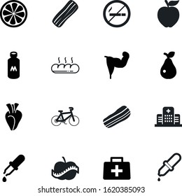 healthy vector icon set such as: information, first, strong, rubber, yellow, construction, flexing, measure, stretcher, power, man, centimeter, pear, kit, habit, measuring, pictogram, set, round